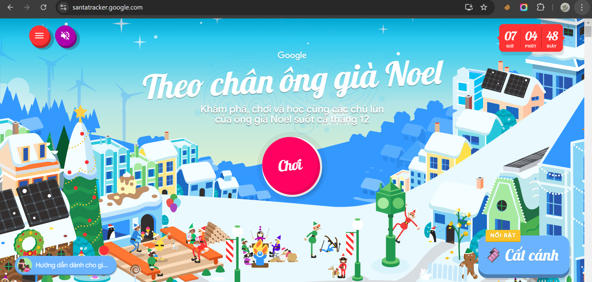 Lộ trình ông già Noel trên TV